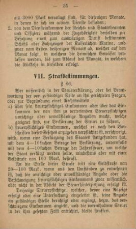 VII. Strafbestimmungen