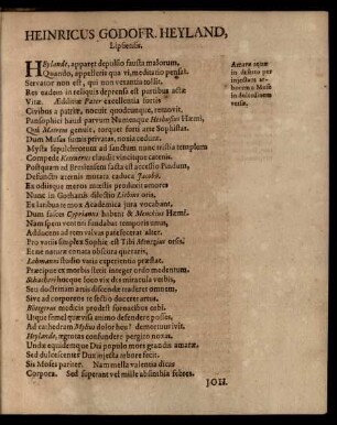 Heinricus Godofr. Heyland ...