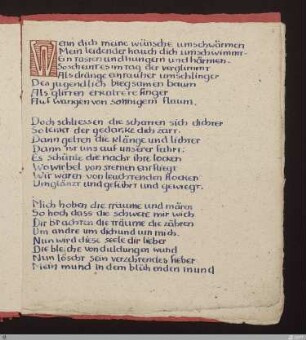 Wenn dich meine wünsche umschwärmen : [SW VI/VII: H14]; [SW VI/VII, S. 67/212]