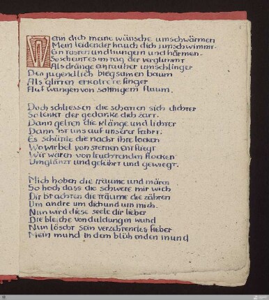 Wenn dich meine wünsche umschwärmen : [SW VI/VII: H14]; [SW VI/VII, S. 67/212]