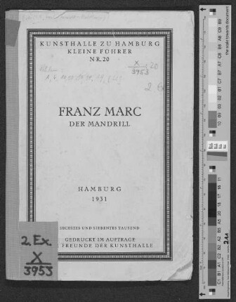 Franz Marc : der Mandrill