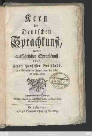 Kern der Deutschen Sprachkunst