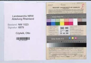 Entnazifizierung Otto Czylwik , geb. 27.07.1909 (Kriminalsekretaer)