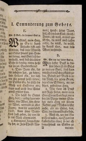 1-3, I. Ermunterung zum Gebete.