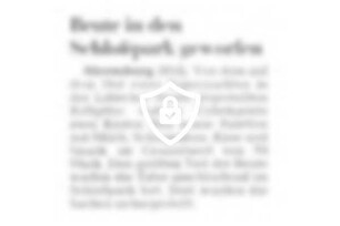 Beute in [Name maskiert] geworfen