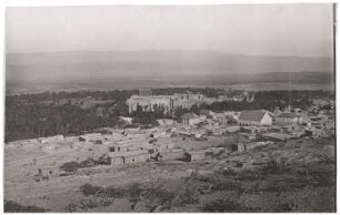 Siedlung und Ruinen, Baalbek: Blick ins Tal