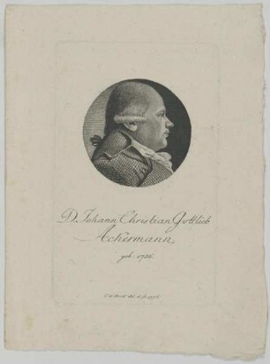 Bildnis des Johann Christian Gottlieb Ackermann