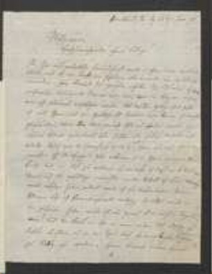 Brief von Johannes Scherbius an Johann Jacob Kohlhaas