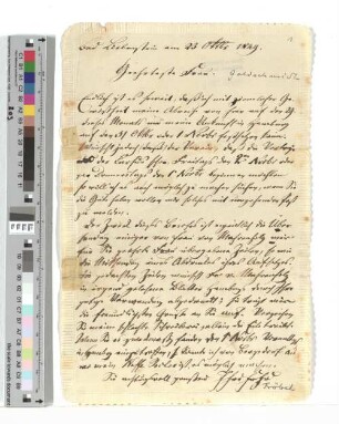 Brief an Johanna Goldschmidt