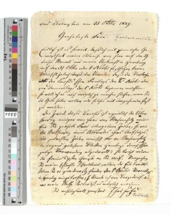 Brief an Johanna Goldschmidt