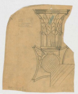 Thiersch, Friedrich von; Wiesbaden; Kurhaus - Kapitell (Ansicht, Teilansicht)