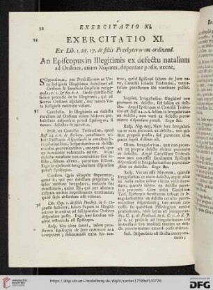 (Exercitatio XI - XV)