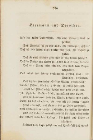 Herrmann und Dorothea.