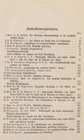IV-V Inhaltsverzeichnis
