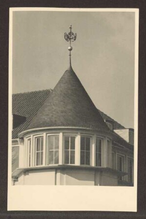 Gebäude der Handwerkskammer, Detailansicht. Detmold. Paulinenstraße 36, Ecke Luisenstraße
