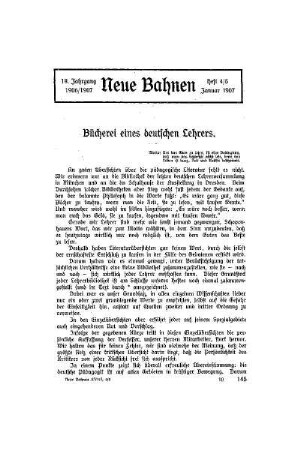 Bücherei eiens deutschen Lehrers