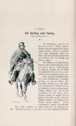 V. Kapitel. Ein Ausflug nach Peking.