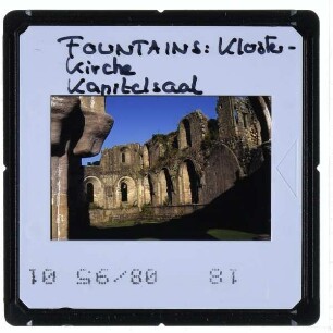 North Yorkshire, Fountains Abbey : Kapitelsaal