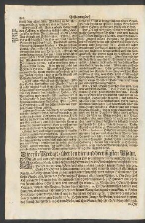 ... über den vier und dreyssigsten Psalm