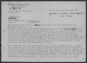 Türkheim: Inspektionsbericht 1952