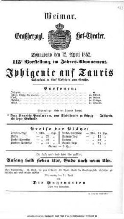 Iphigenie auf Tauris