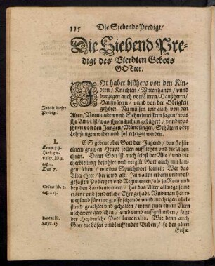 Die Siebend Predigt des Vierdten Gebots Gottes.