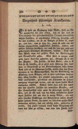 Verzeichnis schleuniger Kranckheiten