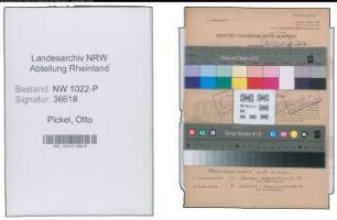 Entnazifizierung Otto Pickel , geb. 22.06.1910 (Kaufmaennischer Angestellter)