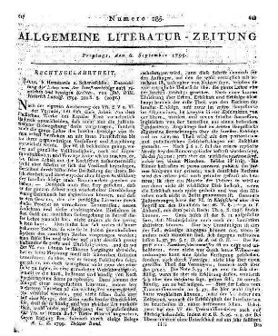 Tacitus, C.: Über Germanien. Lateinisch und teutsch von J. C. Schlüter. Dortmund: Blothe 1798