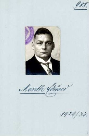 Menth, Eduard Michael, DVP