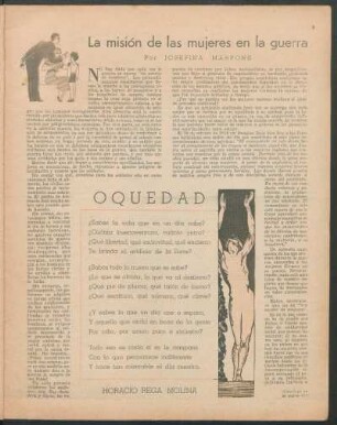 La misión de las mujeres en la guerra
