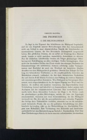 Viertes Kapitel: Die Prophetin