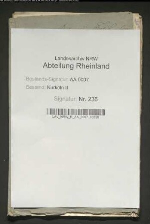 Liquidation einer beim Domkapitel anlässlich der Beisetzung des Erzbischofs Clemens August aufgenommenen Schuld von 100 000 Reichstalern