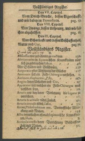 Vollständiges Register