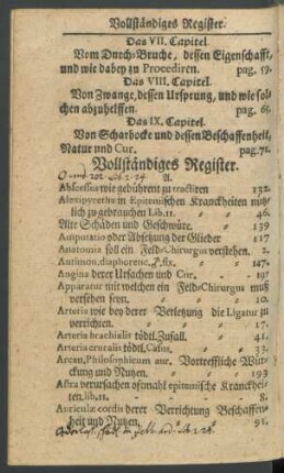 Vollständiges Register