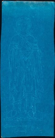 Unzugeordnete Altäre, Kircheneinrichtung, Skulpturen und Ornamente: Heiligenfigur (Braunschweiger Dom?)