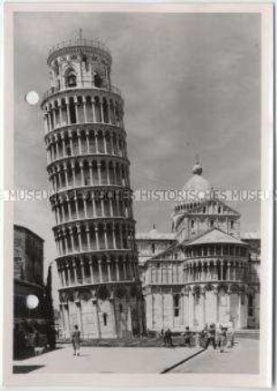Pisa, Schiefer Turm, Apsis des Domes Santa Maria Assunta
