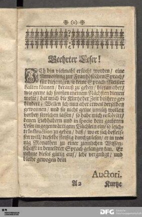 Geehrter Leser!