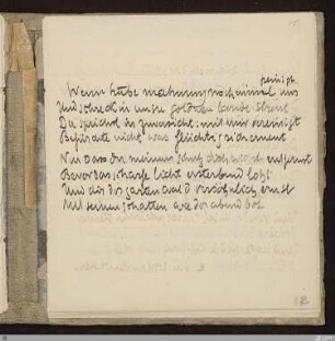 Wenn trübe mahnung noch einmal uns peinigt : [SW IV: S]; [SW IV, S. 41/135]
