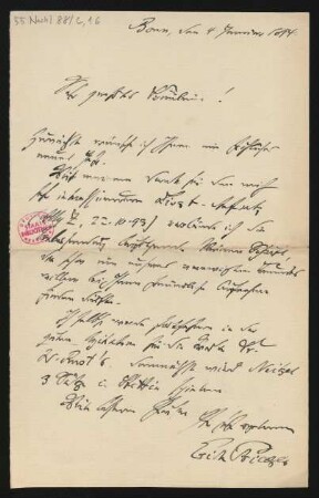 Brief an La Mara : 04.01.1894