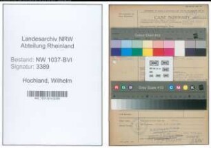Entnazifizierung Wilhelm Hochland , geb. 22.04.1899 (Biergrosshaendler)