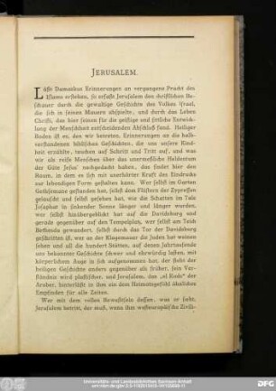 Jerusalem.