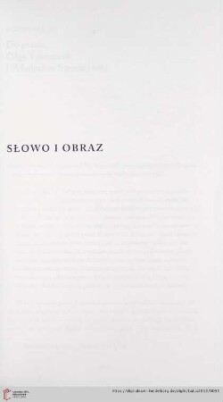 Słowo i obraz