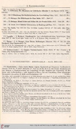 3. Handschriften, Inkunabeln, Alte Drucke (Nr. 173-212)