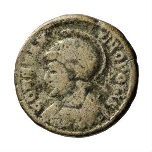 Münze, Follis, Aes 4, 330 - 331 n. Chr.