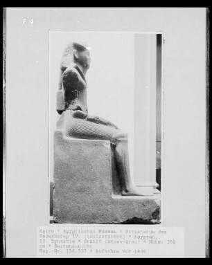 Sitzstatue des Sebekhotep IV.