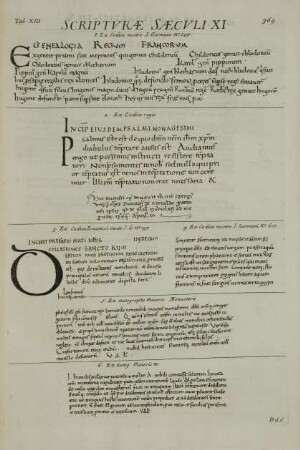 Tab. XIII. Scripturae Saeculi XI.