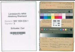 Entnazifizierung Carl Schlueter , geb. 26.02.1900 (Arzt)