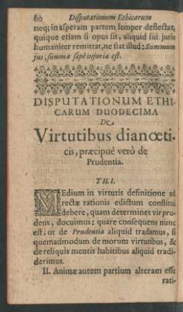 Disputationum Ethicarum Duodecima