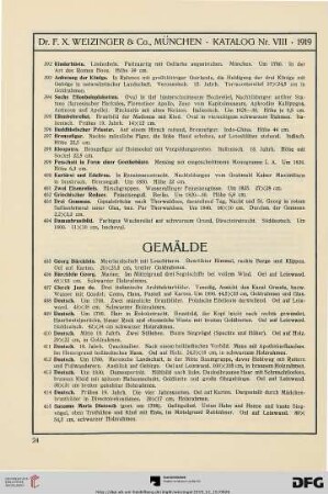 Gemälde (Nr. 405-446)